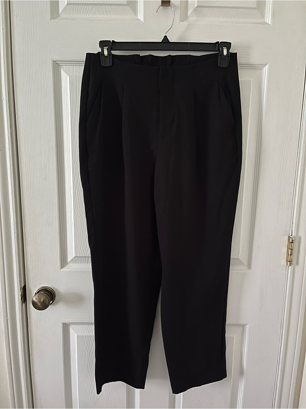 A New Day Black Dress Pants With Part Elastic Waistband